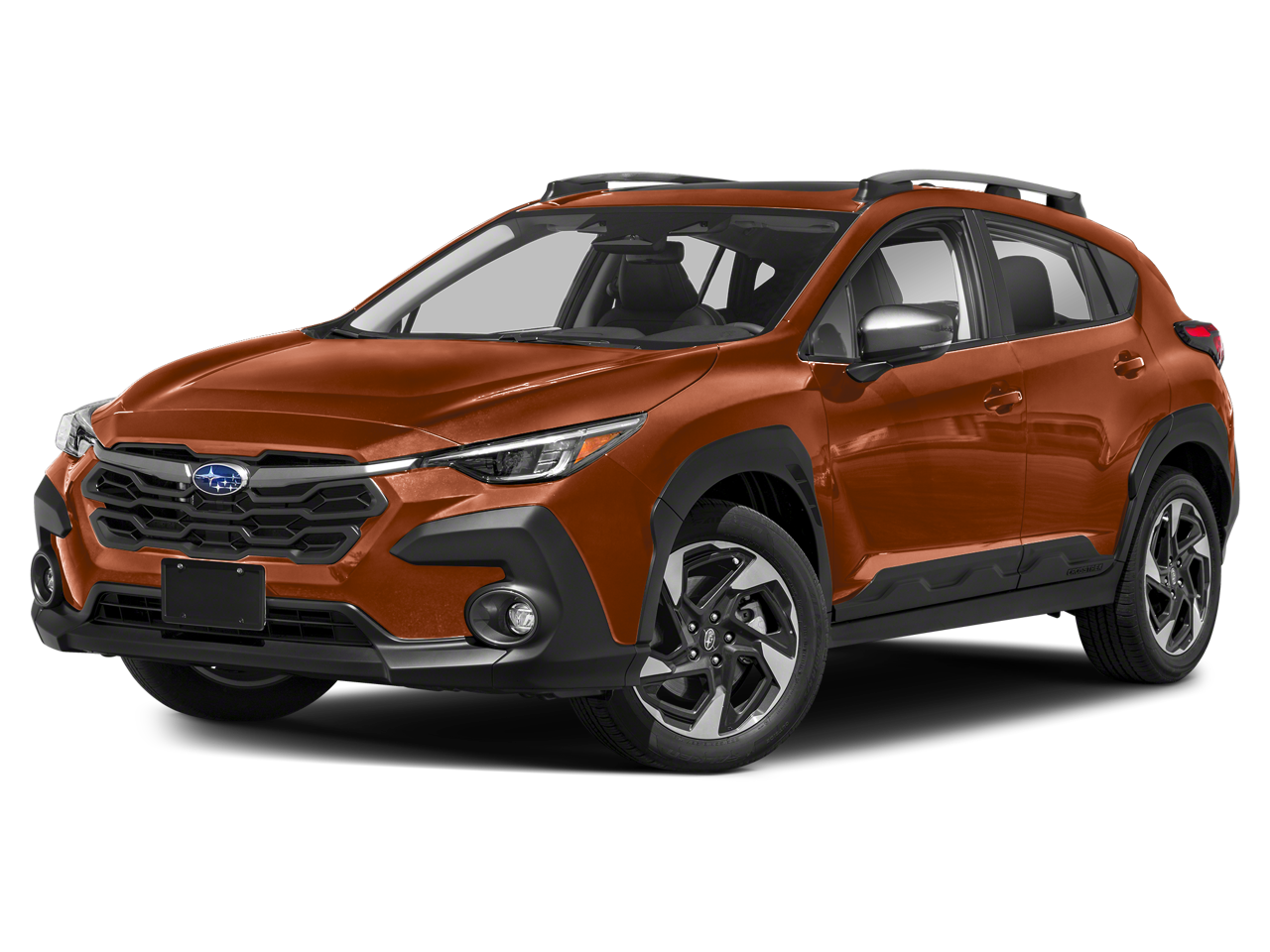 2024 Subaru Crosstrek Limited in Sun Blaze Pearl — front three-quarter view