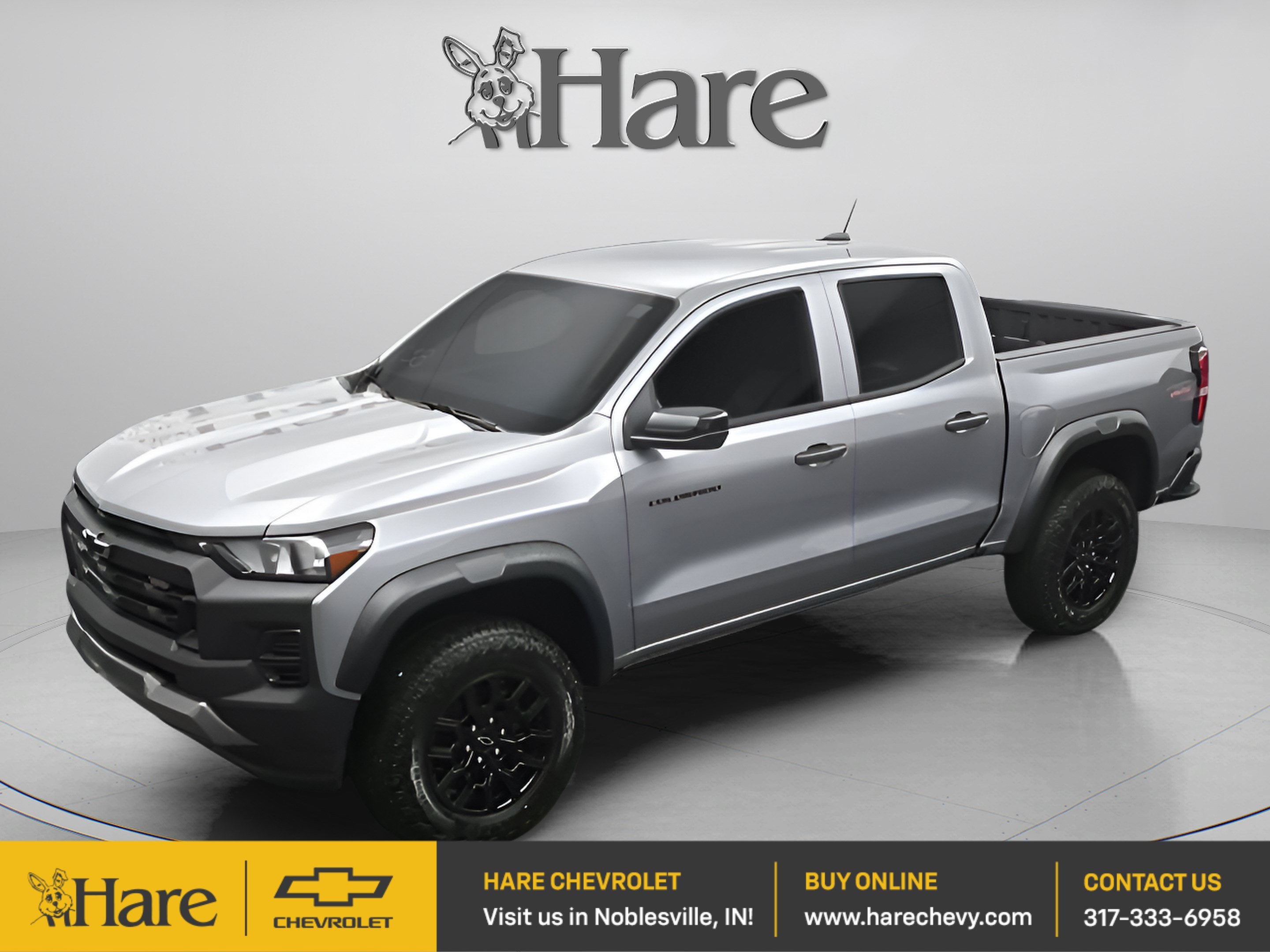 2026 Chevrolet Colorado Trail Boss in Sterling Gray Metallic — front three-quarter view