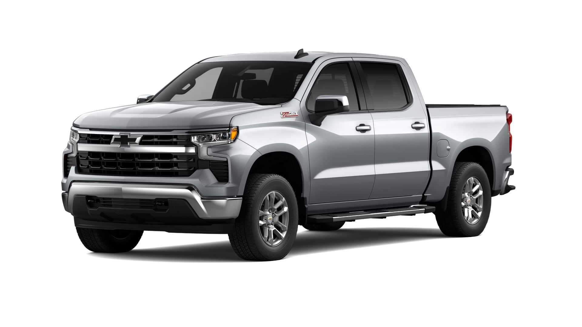 2026 Chevrolet Silverado 1500 LT in Sterling Gray Metallic — front three-quarter view