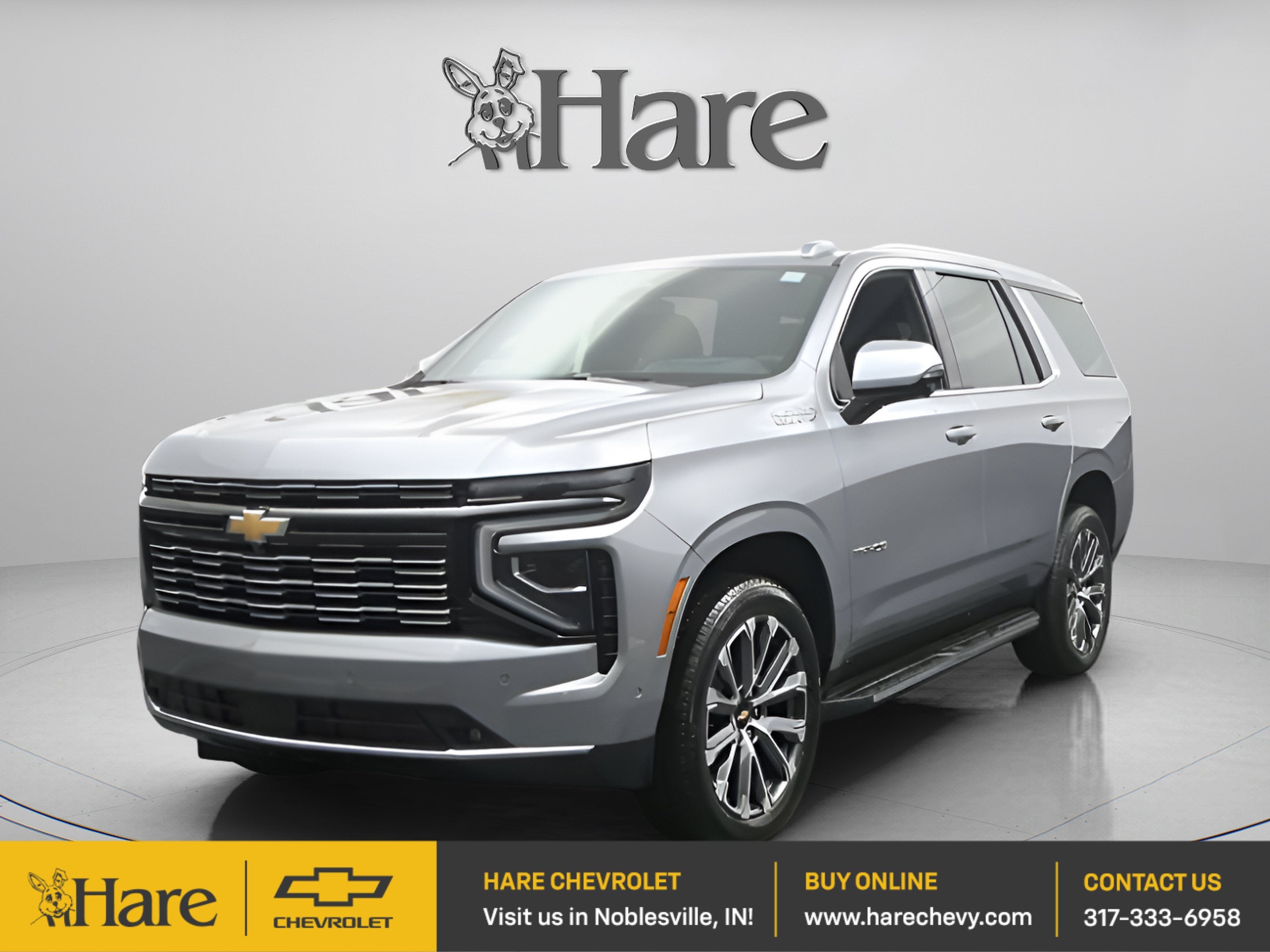 2026 Chevrolet Tahoe High Country in Sterling Gray Metallic — front three-quarter view