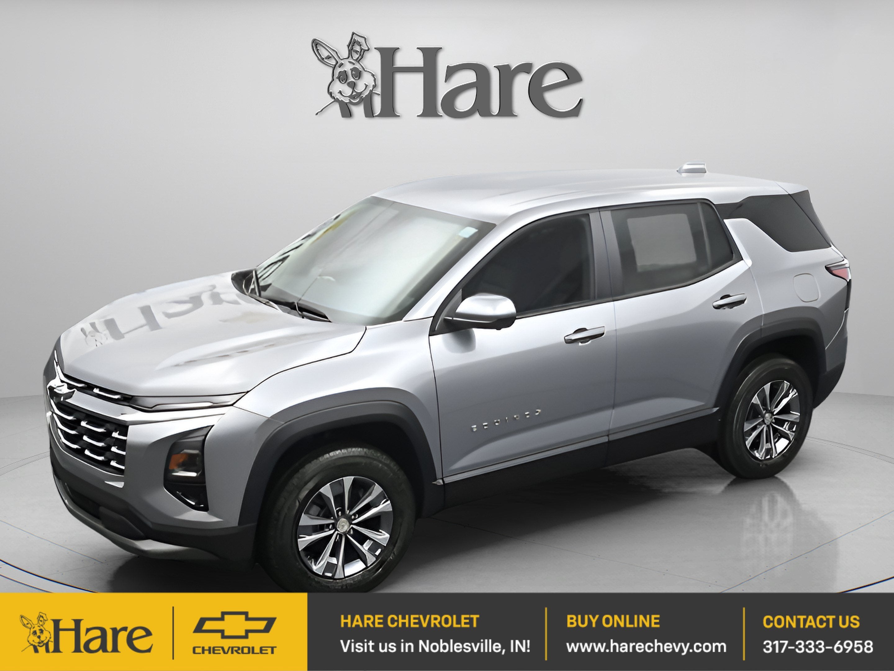 2026 Chevrolet Equinox LT in Sterling Gray Metallic — front three-quarter view