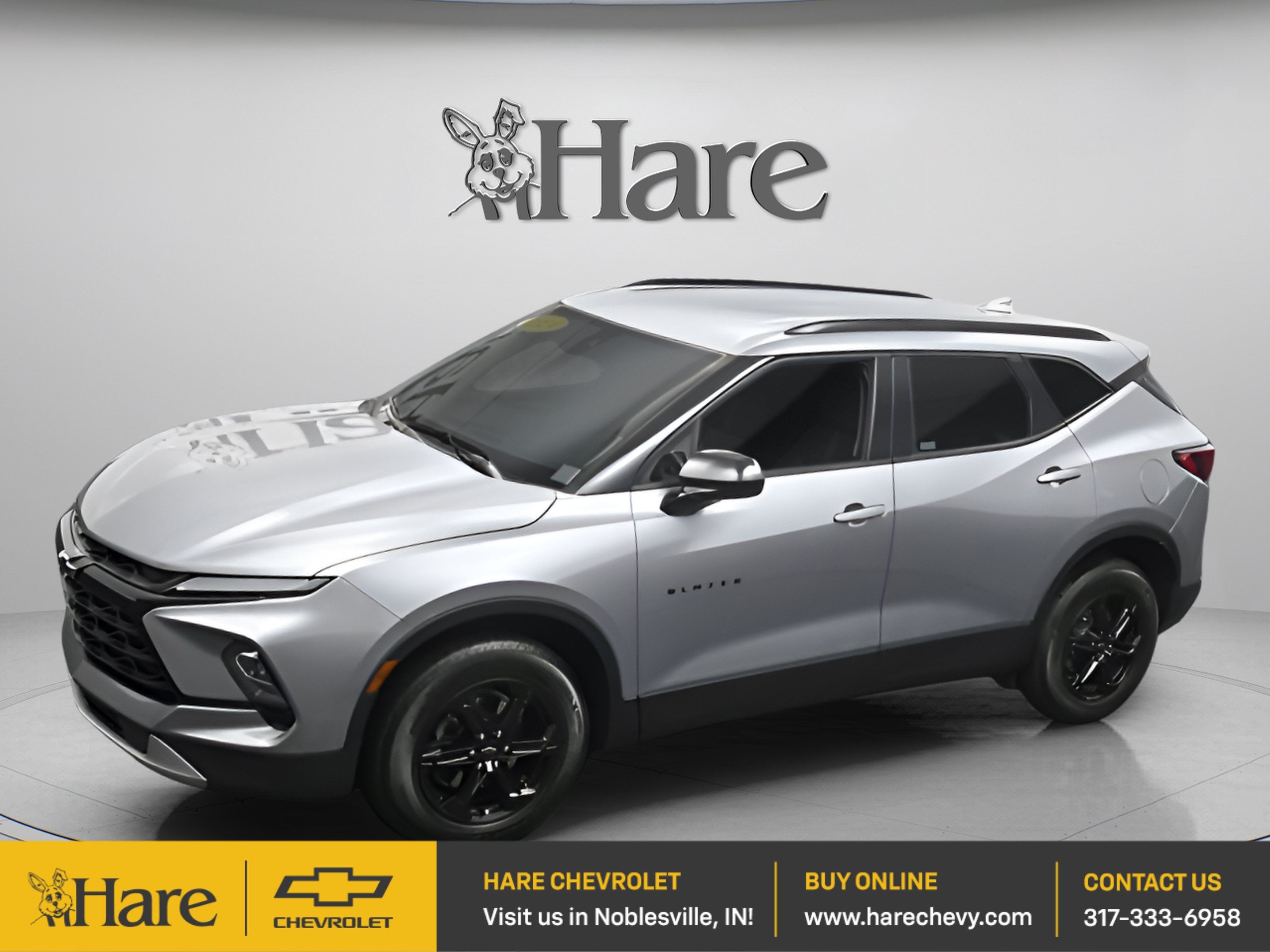 2024 Chevrolet Blazer 2LT in Sterling Gray Metallic — front three-quarter view