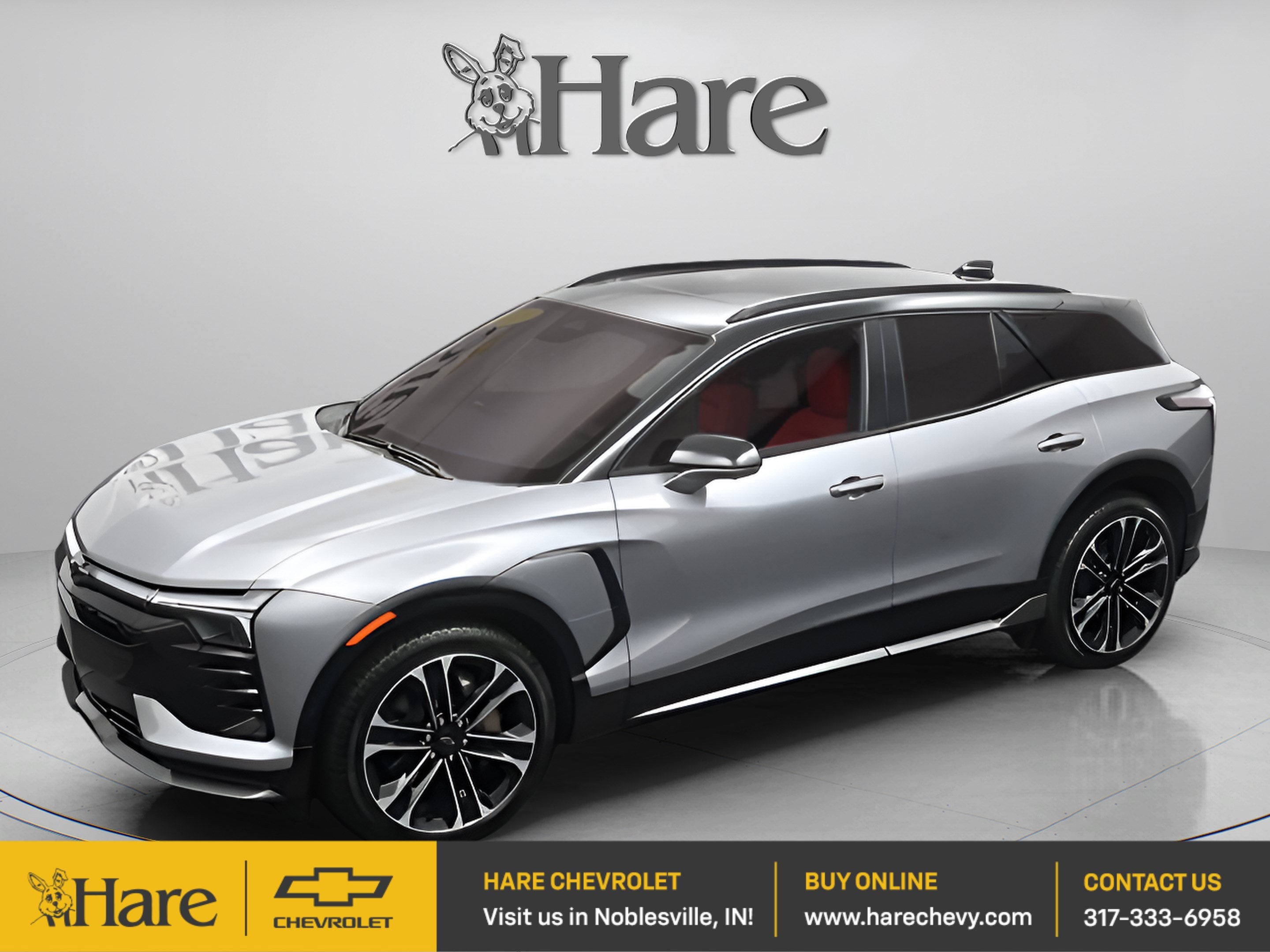 2025 Chevrolet Blazer EV SS in Sterling Gray Metallic — front three-quarter view