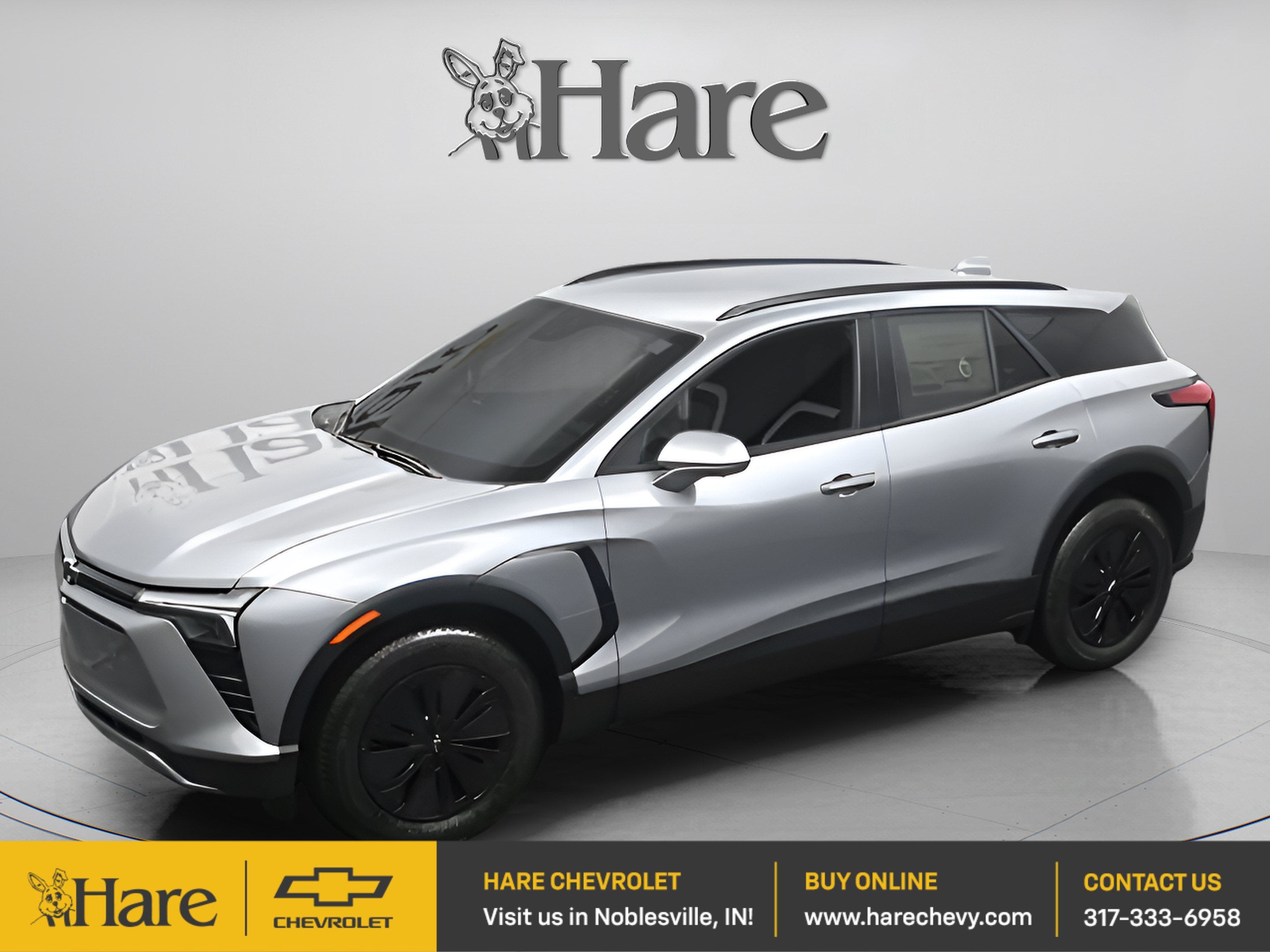 2026 Chevrolet Blazer EV LT in Sterling Gray Metallic — front three-quarter view