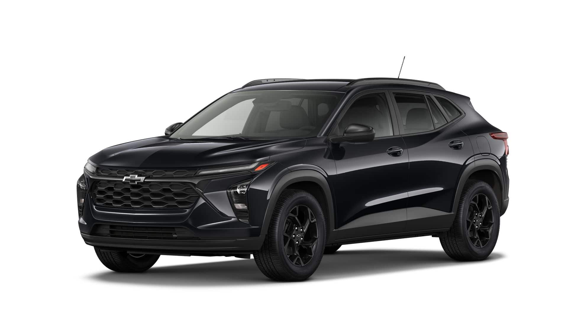 2026 Chevrolet Trax LT in Mosaic Black Metallic — front three-quarter view
