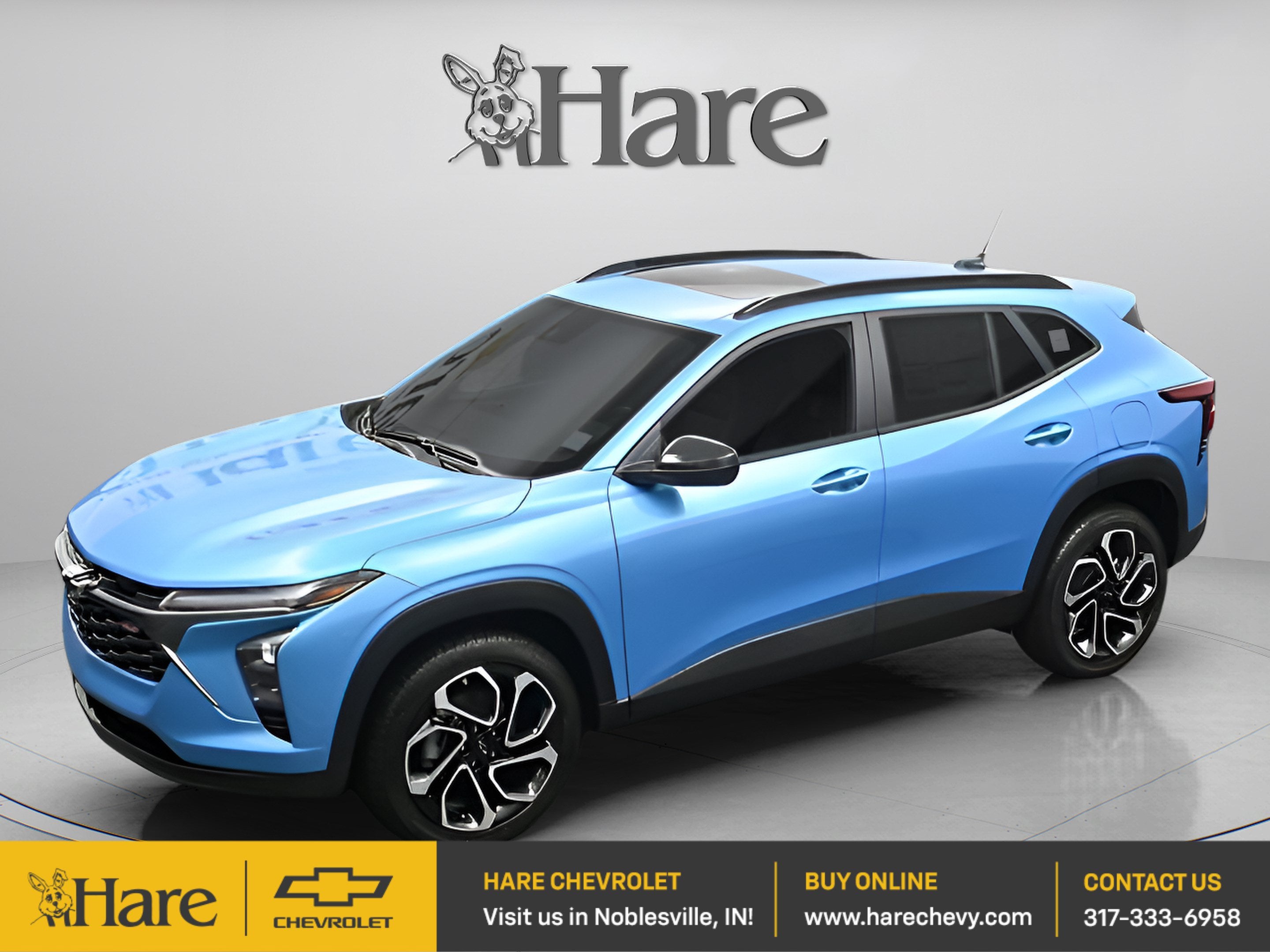 2025 Chevrolet Trax 2RS in Marina Blue Metallic — front three-quarter view