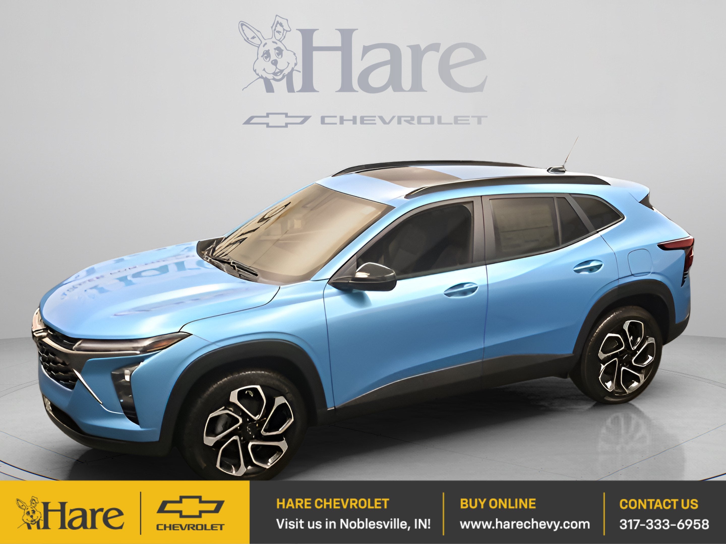 2026 Chevrolet Trax 2RS in Marina Blue Metallic — front three-quarter view