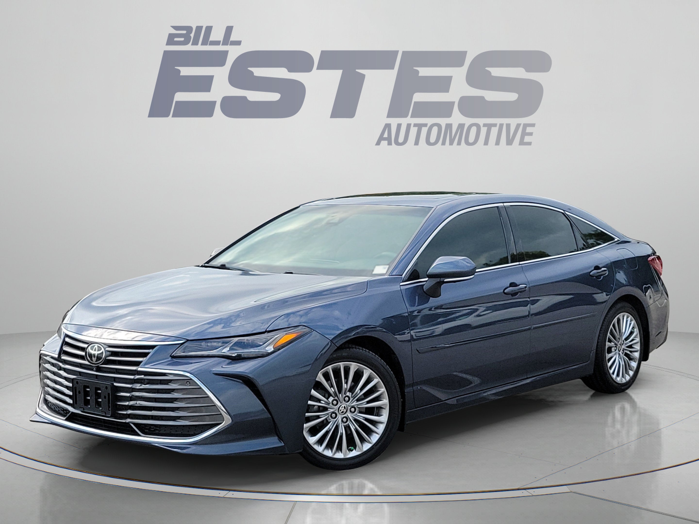 2021 Toyota Avalon Limited in Harbor Gray Metallic — front three-quarter view