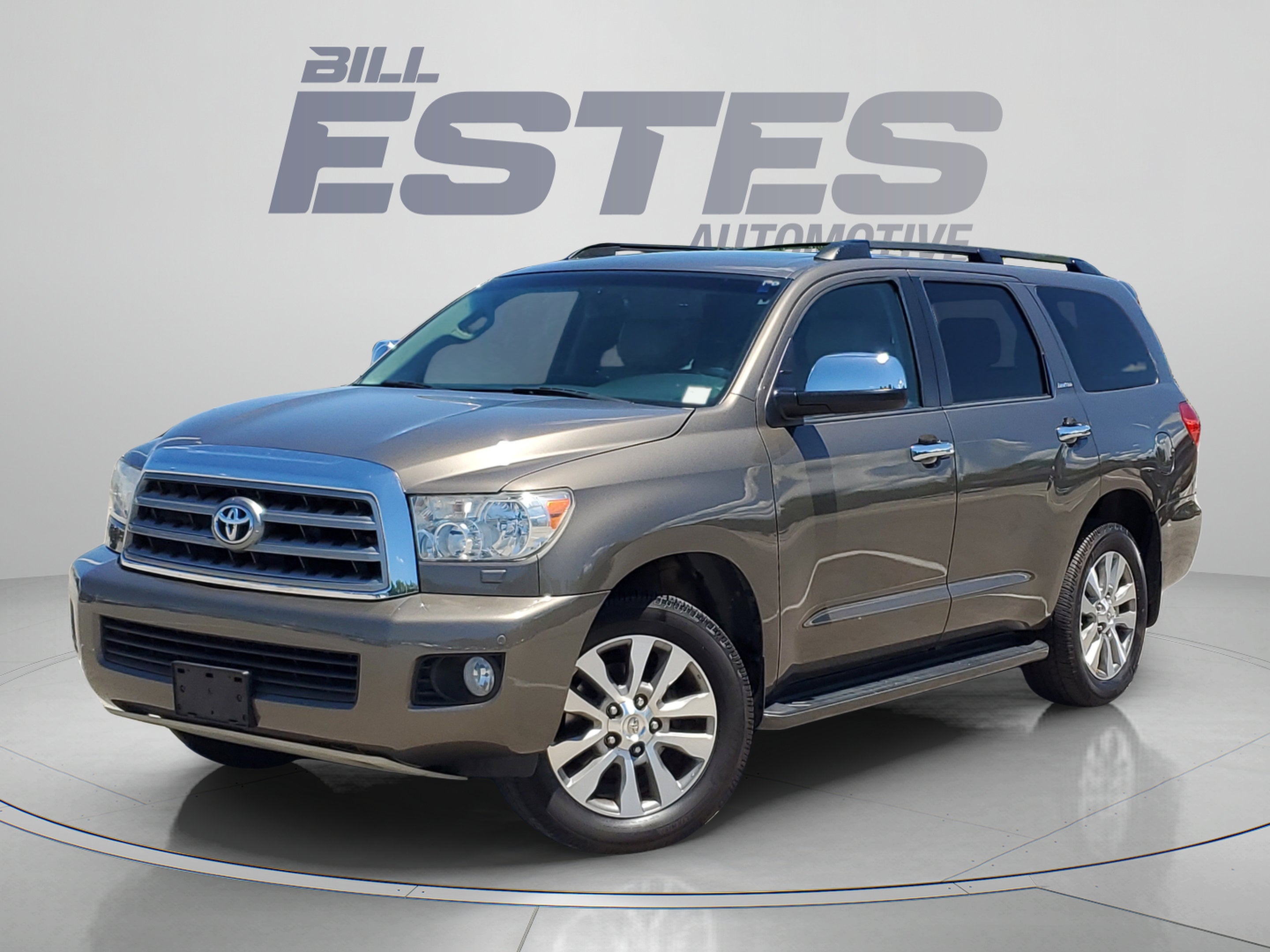 2016 Toyota Sequoia Limited in Pyrite Mica — front three-quarter view