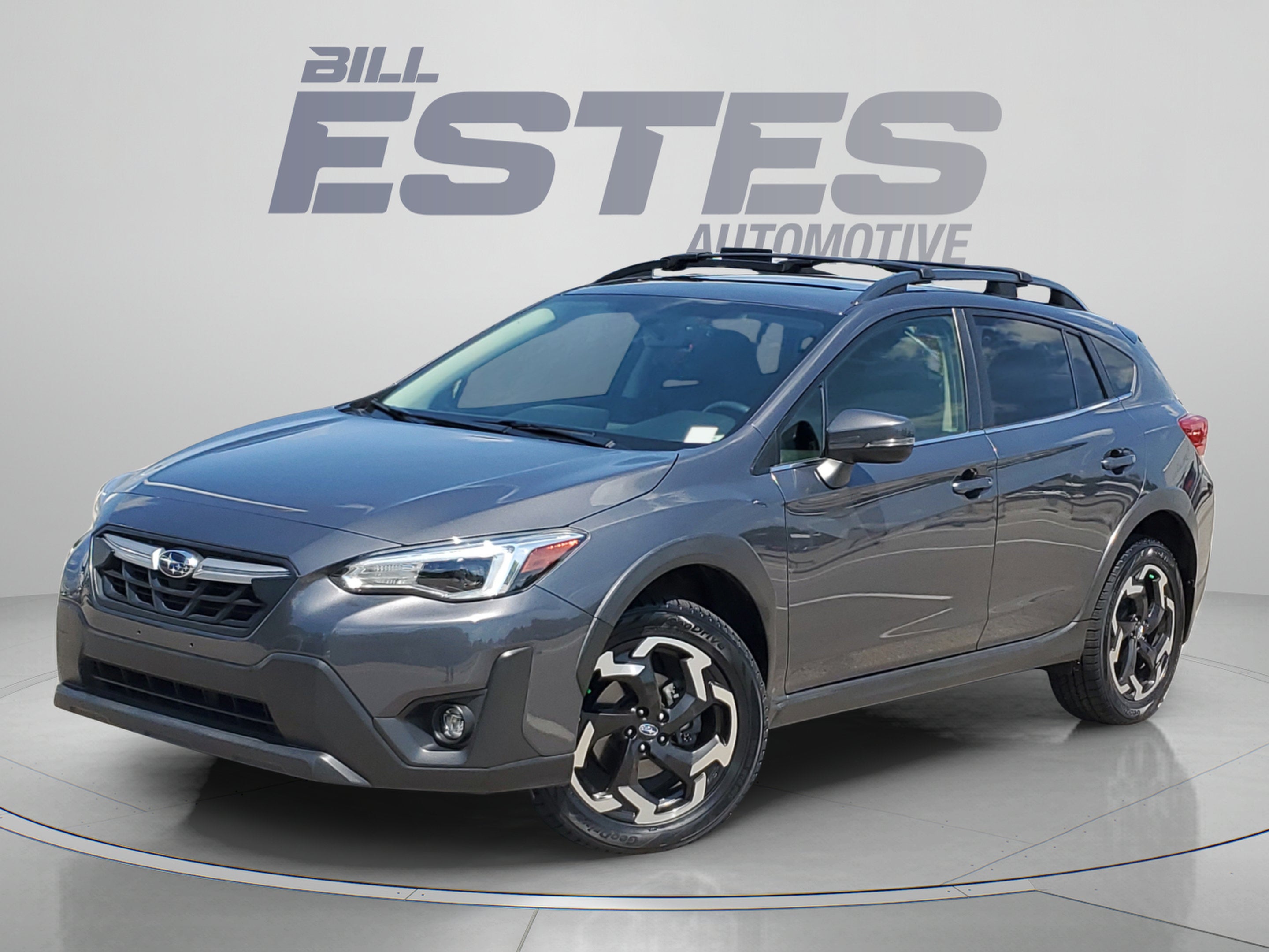 2021 Subaru Crosstrek Limited in Magnetite Gray Metallic — front three-quarter view