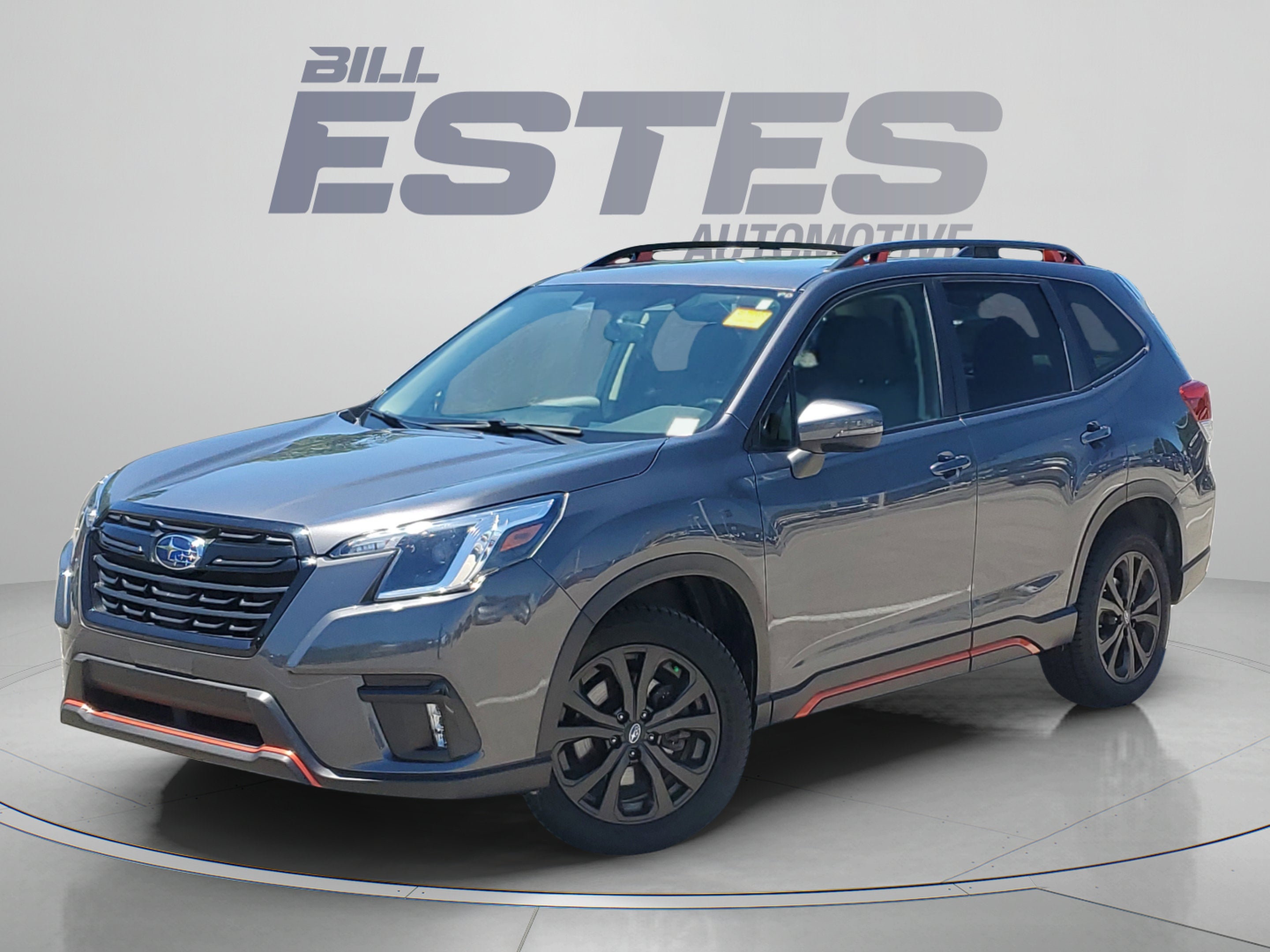 2023 Subaru Forester Sport in Magnetite Gray Metallic — front three-quarter view