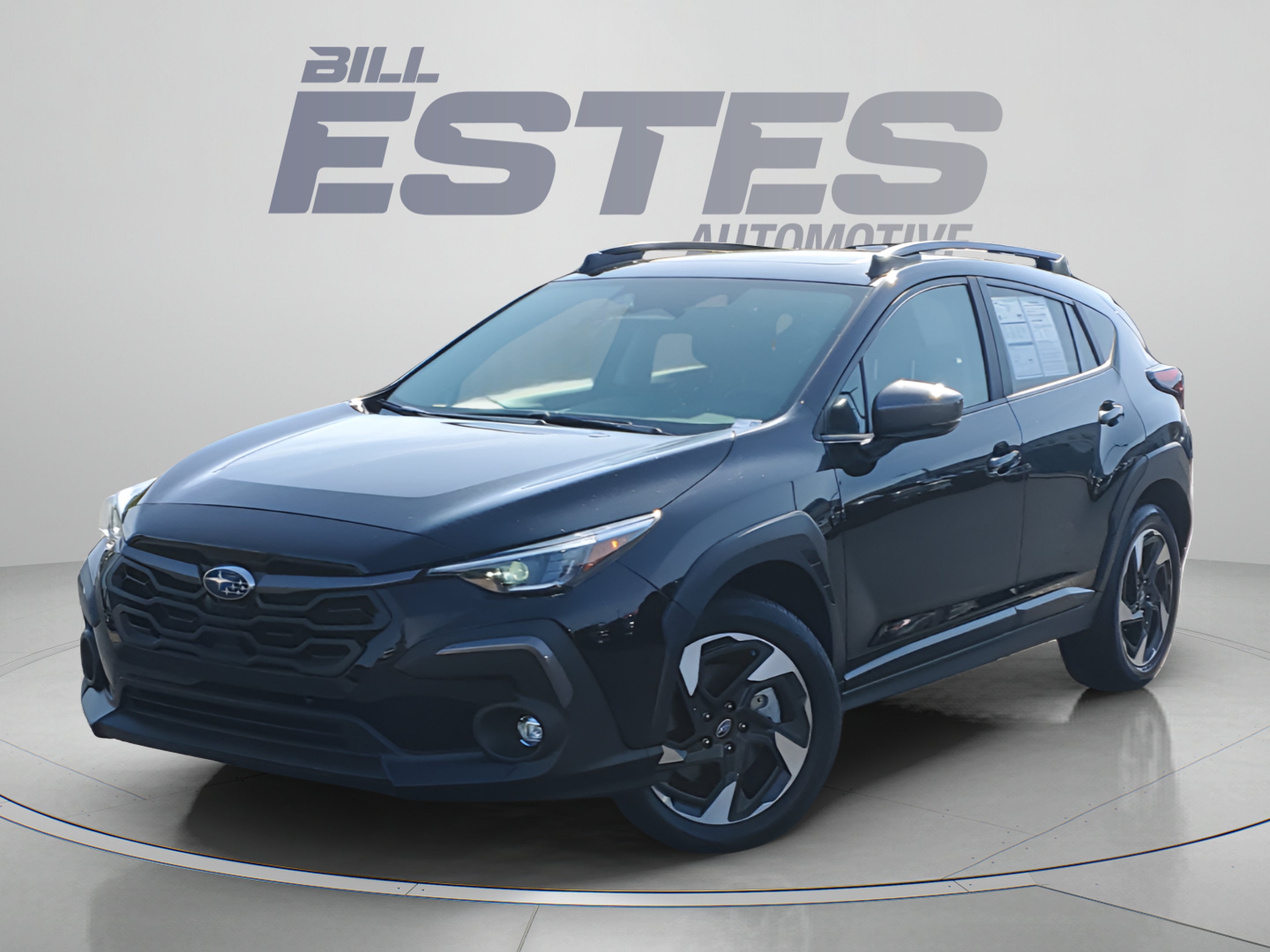 2025 Subaru Crosstrek Limited in Crystal Black Silica — front three-quarter view