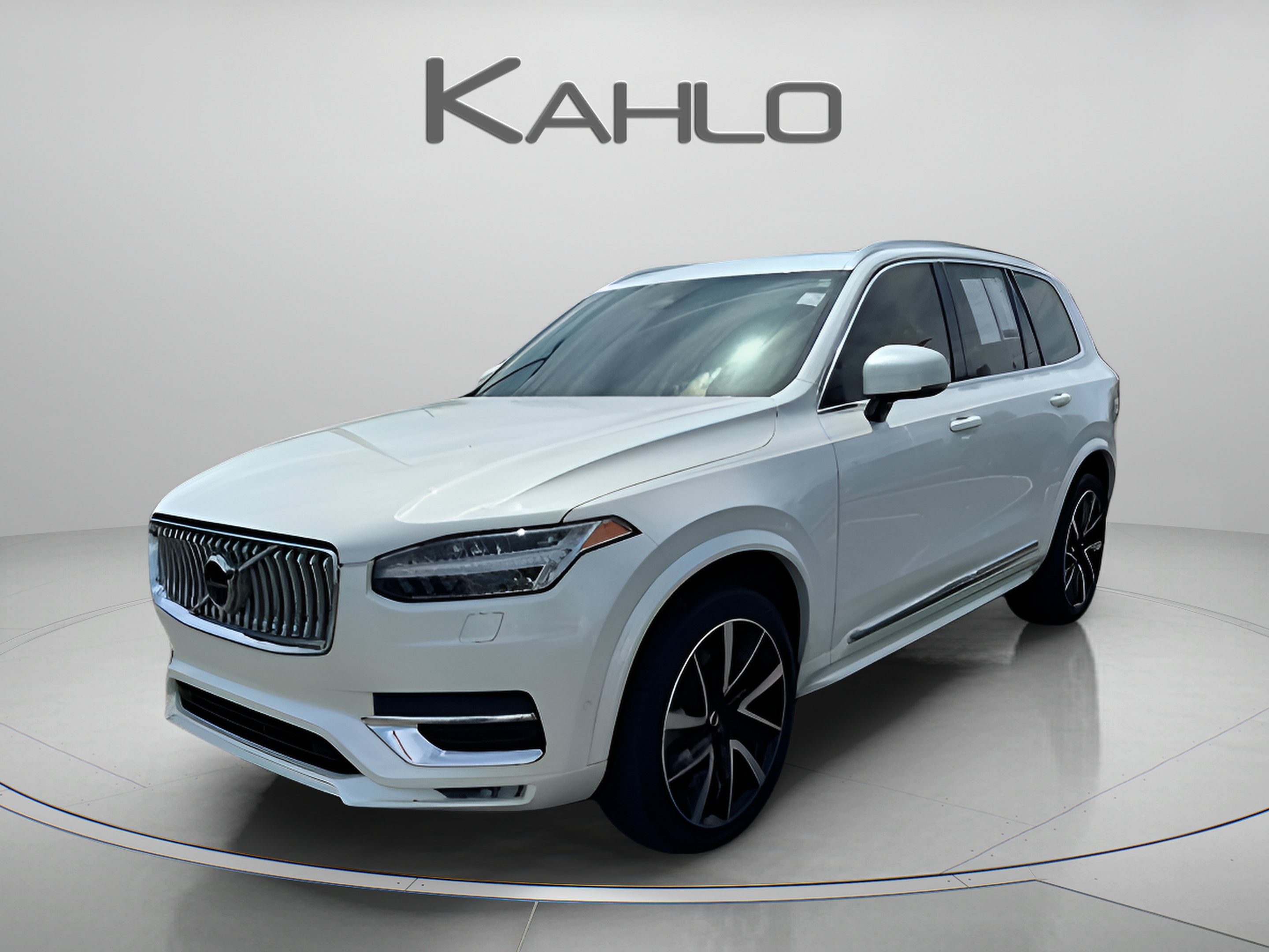 2024 Volvo XC90 Ultimate Bright Theme in Crystal White — front three-quarter view