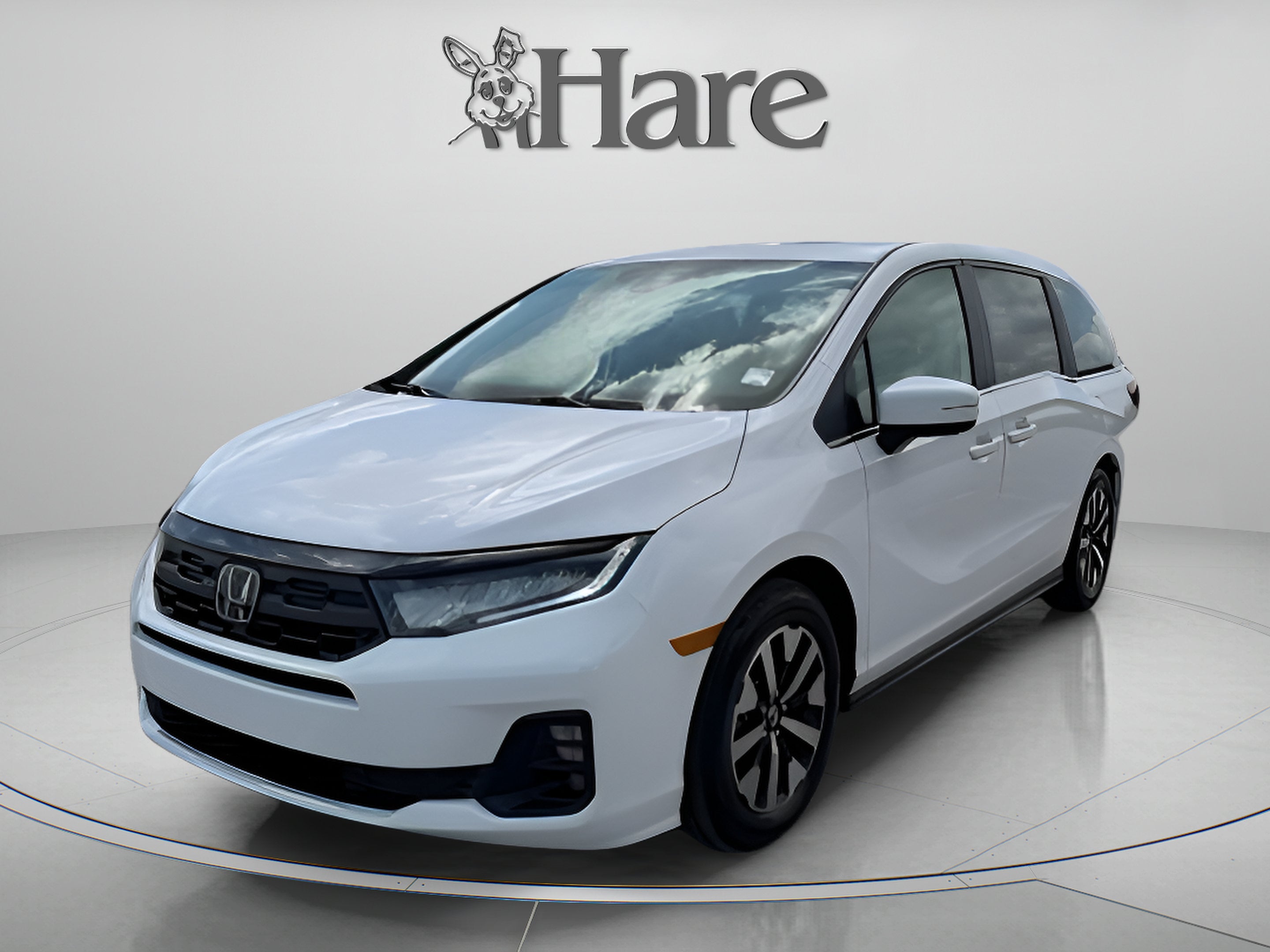 2026 Honda Odyssey EX-L in Platinum White Pearl — front three-quarter view